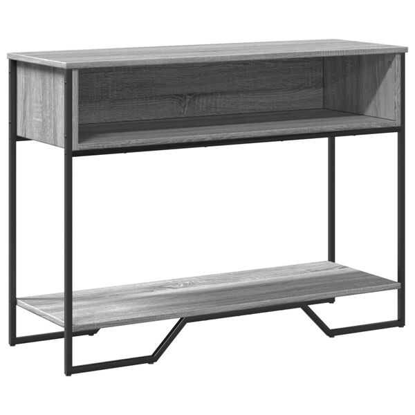 vidaXL Tavolo Consolle Grigio Sonoma 100x35x74,5 cm in Truciolato
