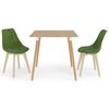 vidaXL Set da Pranzo 3 pz Verde Chiaro
