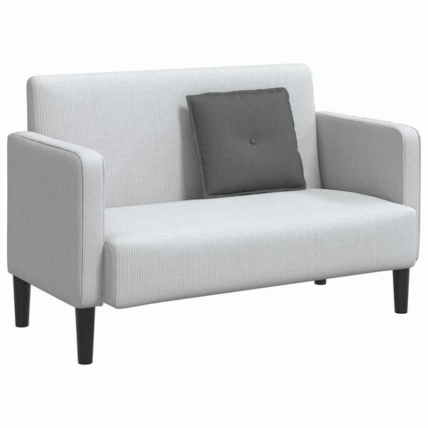 vidaXL Cuscino per Schiena Grigio scuro 50 x 19 x 45 cm Tessuto