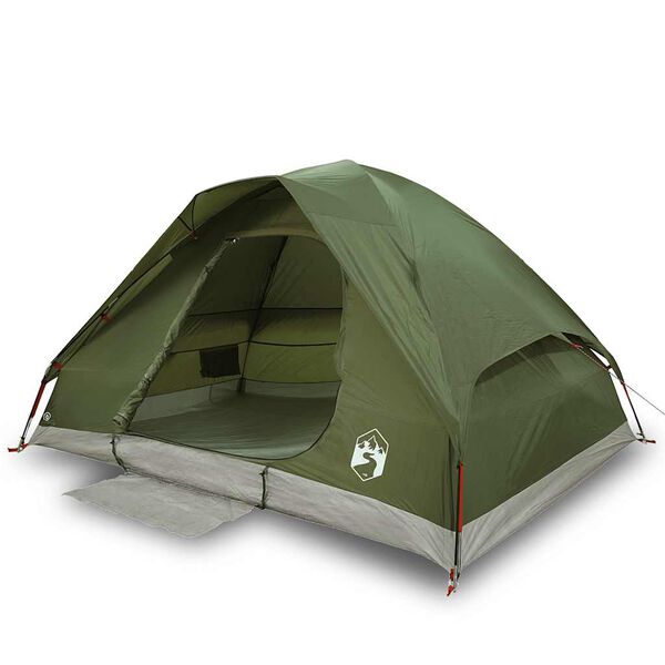 vidaXL Tenda da Campeggio a Cupola 2 Persone Verde Oliva Impermeabile