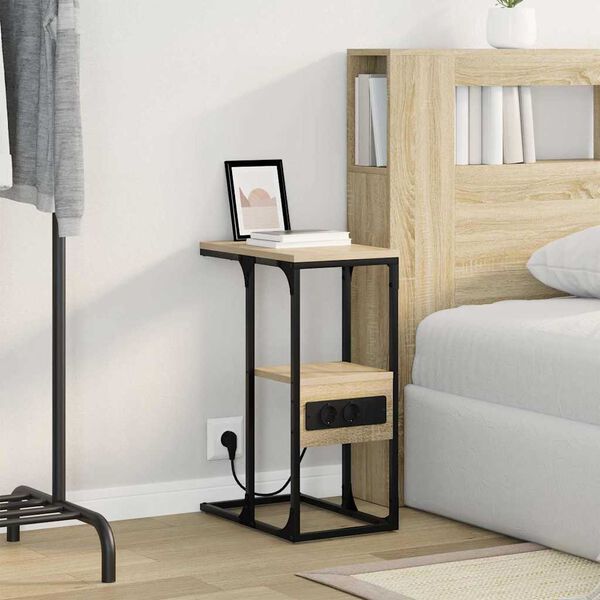 vidaXL Armadio da Notte con cassetto rovere sonoma 41.5 x 26 x 60.5 cm