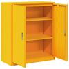vidaXL Armadio Giallo senape 90 x 40 x 105 cm Acciaio