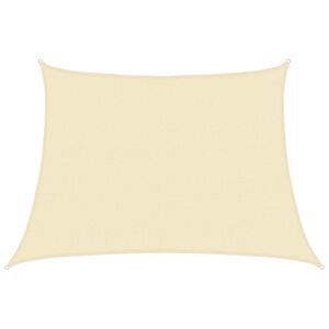 vidaXL Vela Parasole 160 g/m&sup2; Crema 4/5x3 m in HDPE