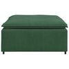 vidaXL Modulo Poggiapiedi Divano Modulare Verde Scuro 100x100x48 cm