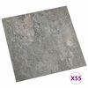vidaXL Tavole per Pavimenti 55 pcs Grigio 5,11 m&sup2; PVC