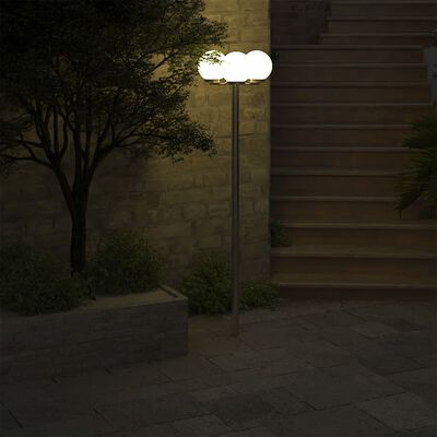 vidaXL Lampione da Giardino con 3 Lampade 220 cm