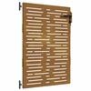 vidaXL Cancello da giardino 85x150 cm in acciaio Corten design quadrato