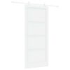 vidaXL Porta scorrevole 93 x 211 cm Legno ingegnerizzato Bianco