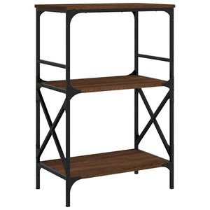 vidaXL Libreria 3Ripiani Rovere Marrone 59x35x90,5cm Legno Multistrato