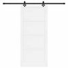 vidaXL Porta scorrevole ORKDAL Bianco 93 x 211 cm Pino massello