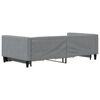 vidaXL Divano Letto Estraibile Cassetti Grigio Chiaro 100x200 Tessuto