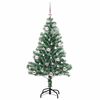 vidaXL Albero di Natale Artificiale Imbiancato con Luci LED 150 cm