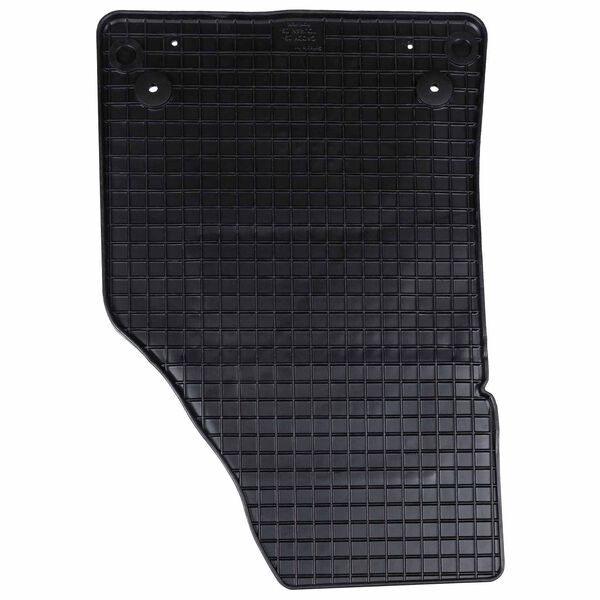 vidaXL Tappetino per Auto 4 pcs Nero Gomma