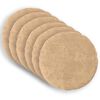 vidaXL Federa 6 pz HEERLEN Crema &Oslash; 60 cm Pelliccia di Coniglio Finta