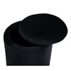 Venture Home Pouf Limpen 32x32x40 cm Velluto Nero