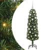 vidaXL Albero di Natale artificiale con 150 LED Verde 150 cm