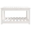 vidaXL Tavolo da Giardino Bianco 82,5x50,5x45 cm Legno Massello Pino