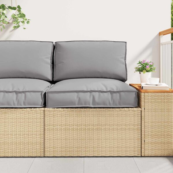 vidaXL Set di Cuscini per Pallet 2 pcs Grigio Tessuto Oxford