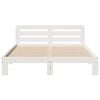 vidaXL Letto senza Materasso Bianco 120x190 cm Legno Massello di Pino