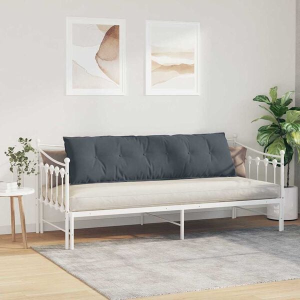 vidaXL Cuscino per Schiena Grigio scuro 180 x 50 cm Tessuto in Cords