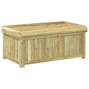 vidaXL Cassa per cuscini da esterno Legno di Pino Impregnato