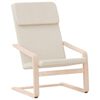 vidaXL Sedia Relax Crema in Tessuto