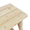vidaXL Tavolo da Picnic per 4 Bambini con Ombrellone Legno di Abete