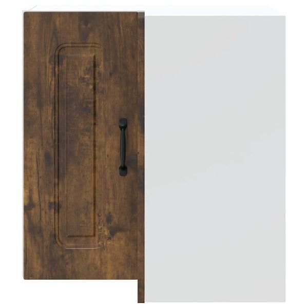 vidaXL Pensile da Cucina ad Angolo Kalmar Rovere Fumo in Truciolato