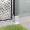 vidaXL Basi per Pali Quadrate 4 pz Argento 81x81 mm in Acciaio Zincato