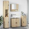 vidaXL Set di mobili per il bagno con cassetto 4 pcs Rovere Sonoma