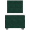 vidaXL Giroletto a Molle con Materasso Verde Scuro 100x200 cm Velluto