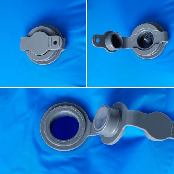 vidaXL Materasso da Campeggio Gonfiabile con Cuscino 1 Persona Blu