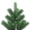 vidaXL Albero Natale Artificiale Nordmann LED Palline Verde 120 cm