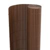vidaXL Recinzione da Giardino Bifacciale Marrone 1,8x3 m in PVC
