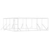 vidaXL Cuccia per Cani da Esterno Argento 6x6x2 m in Acciaio Zincato