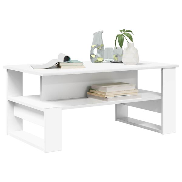 vidaXL Tavolino da salotto Bianco 90 x 50 x 40 cm Legno multistrato