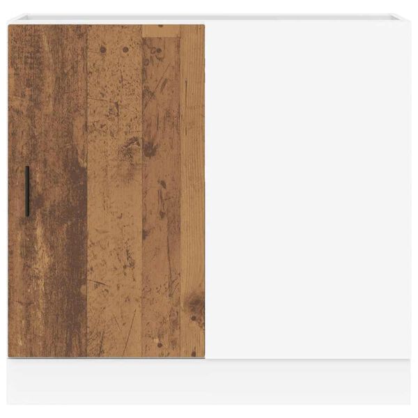 vidaXL Mobile Base Lavello “Lyon” Legno Antico in Legno Multistrato