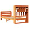 vidaXL Letto Libreria senza Materasso Marrone Cera 75x190 cm in Pino