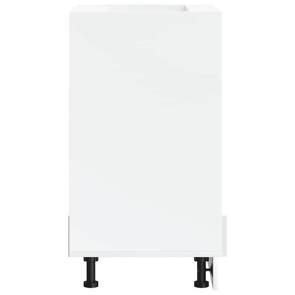 vidaXL Armadio per Forno Kalmar Bianco Lucido in Legno Multistrato