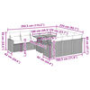 vidaXL Set Divani da Giardino 11 pz con Cuscini in Polyrattan Grigio
