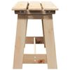 vidaXL Panchina da esterno Naturale 119 x 47 x 35 cm