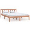 vidaXL Giroletto senza Materasso Ambra in Legno Massello 140x200 cm