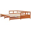 vidaXL Dormeuse senza Materasso Marrone Cera 80x200 cm Legno di Pino