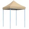 vidaXL Tenda Party Beige 200 x 200 x 306 cm Tessuto Oxford