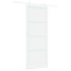 vidaXL Porta scorrevole 93 x 232 cm Legno ingegnerizzato Bianco