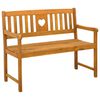 vidaXL Panchina da esterno Naturale 110 x 55,5 x 90 cm