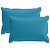 vidaXL Federa 2 pz HOUTEN Azzurro 50 x 75 cm Poliestere