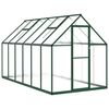 vidaXL Telaio Serra con Base Verde 334x169x195 cm in Alluminio