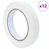 vidaXL Nastri Adesivi per Pittori 12 pcs Bianco 19mm x 50m Carta