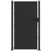 vidaXL Cancello da giardino con blocco Nero 110 x 205 cm